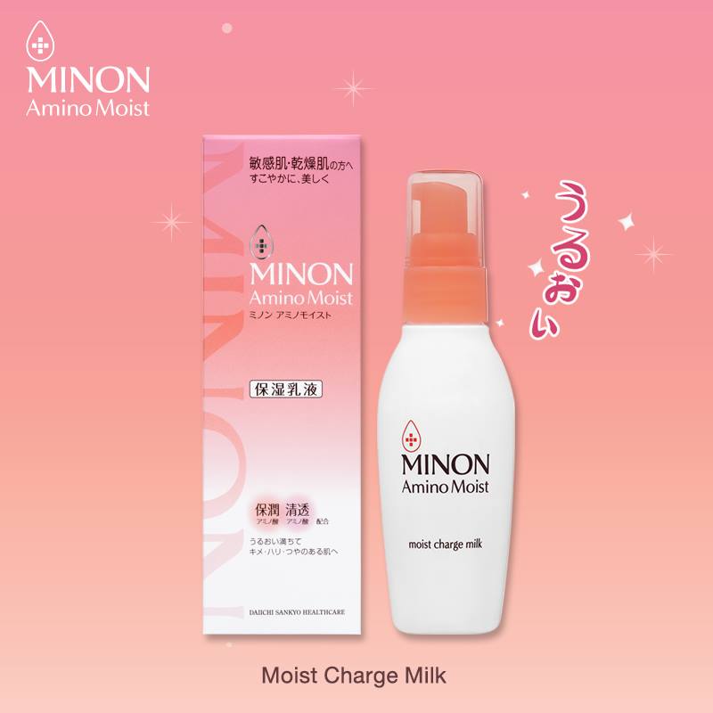 Minon Amino Moist Charge Milk 100g โลชั่นน้ำนมบำรุงผิวหน้า รางวัลการันตีจาก Cosme Award 4 ปีซ้อน ช่วยปกป้องผิวไม่ให้สูญเสียความชุ่มชื้น ผสานกรดอะมิโนถึง 11 ชนิด ให้ผิวสดใส นุ่มฟู