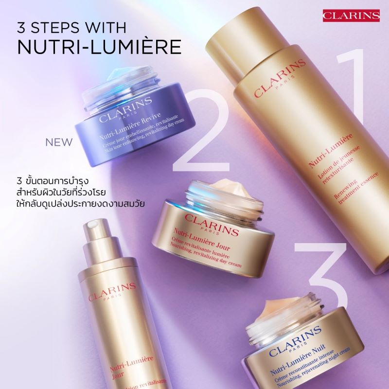 CLARINS Nutri-Lumiere Revive Revitalizing Day Cream , CLARINS ผลิตภัณฑ์บำรุงผิวหน้า , CLARINS  ,  Nutri-Lumiere , ครีมบำรุงผิว , คลาแรงส์